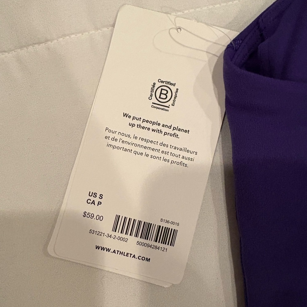 Athleta Conscious Crop Workout Top - Picture 6 of 8